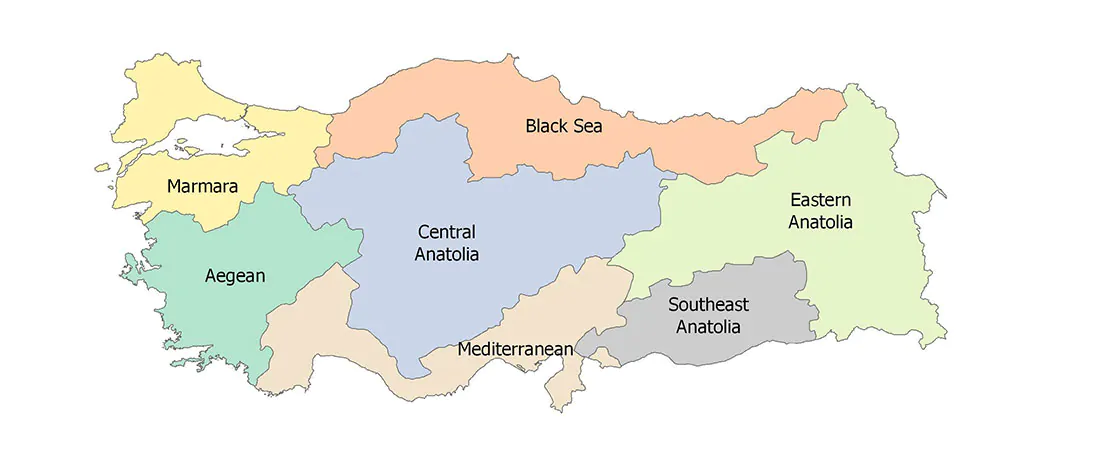 مناطق ترکیه